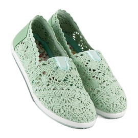Marquiz Mint lace sneakers green 2