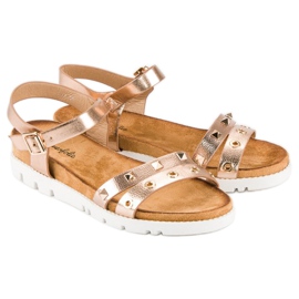Forever Folie Pink sandals with rhinestones 3