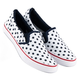 McKey Sneakers slipony in polka dots white 1