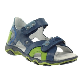 Sandals On Velcro Ren But 3277 denim blue green 1