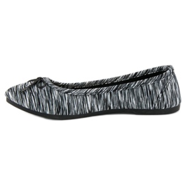 McKey Ribbed textile ballerinas black 1