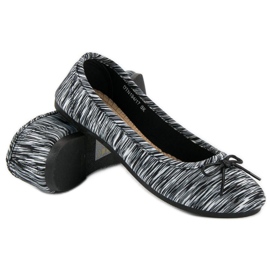 McKey Ribbed textile ballerinas black 2