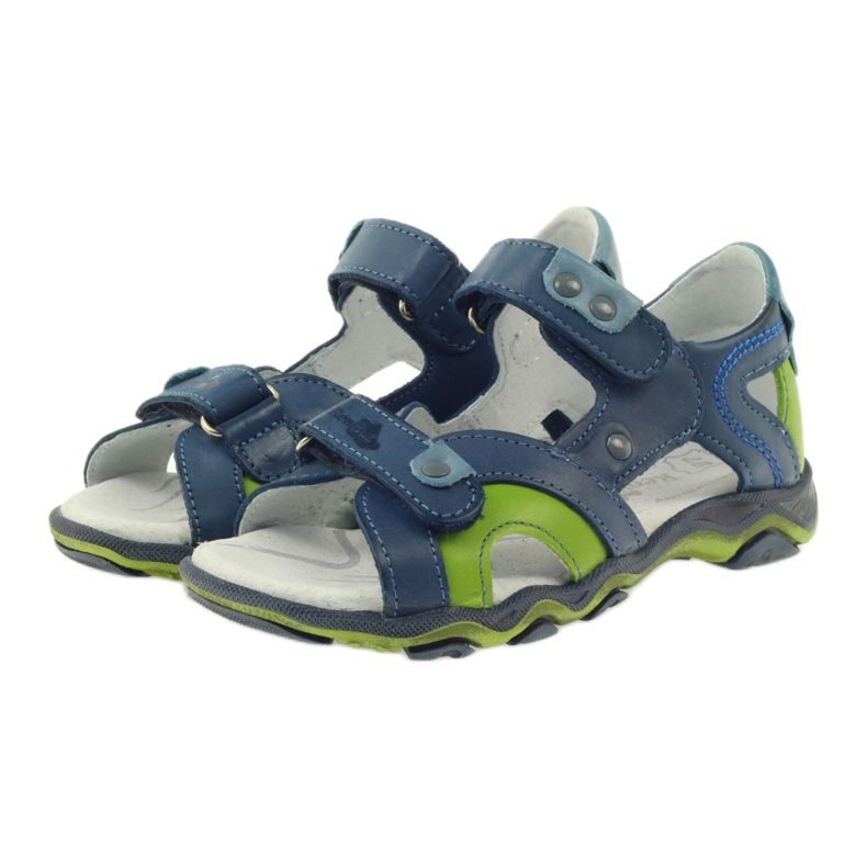 Sandals On Velcro Ren But 3277 denim blue green 4