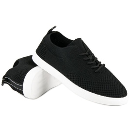 Super Me Cloth tied sneakers black 1 Super Me Cloth tied sneakers black 1