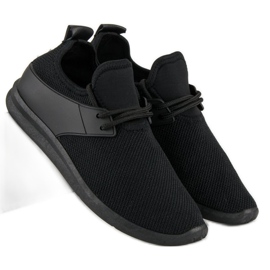 Super Me Black textile sneakers 1 Super Me Black textile sneakers 1