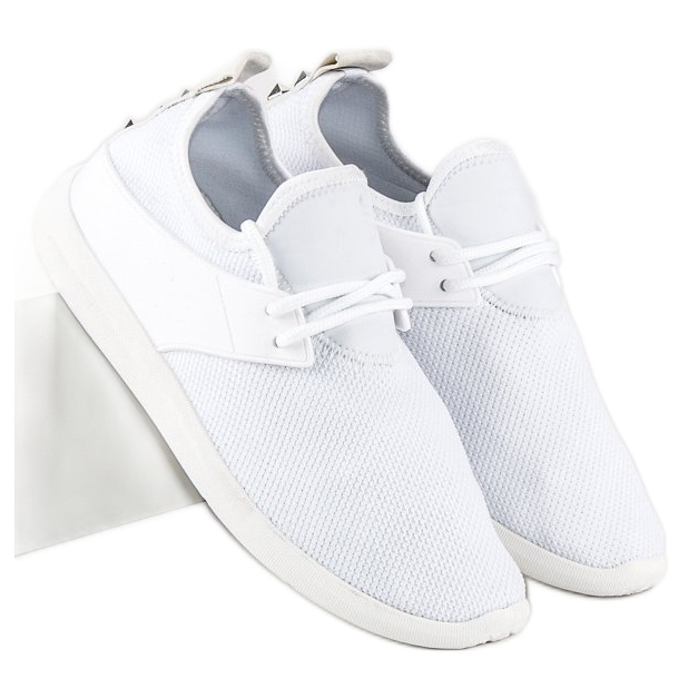 Super Me White textile sneakers 1