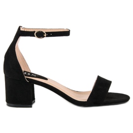 SDS Low-heeled sandals black 1 SDS Low-heeled sandals black 1