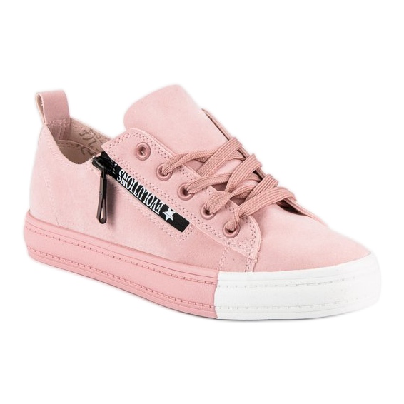 Seastar Suede pink sneakers 1