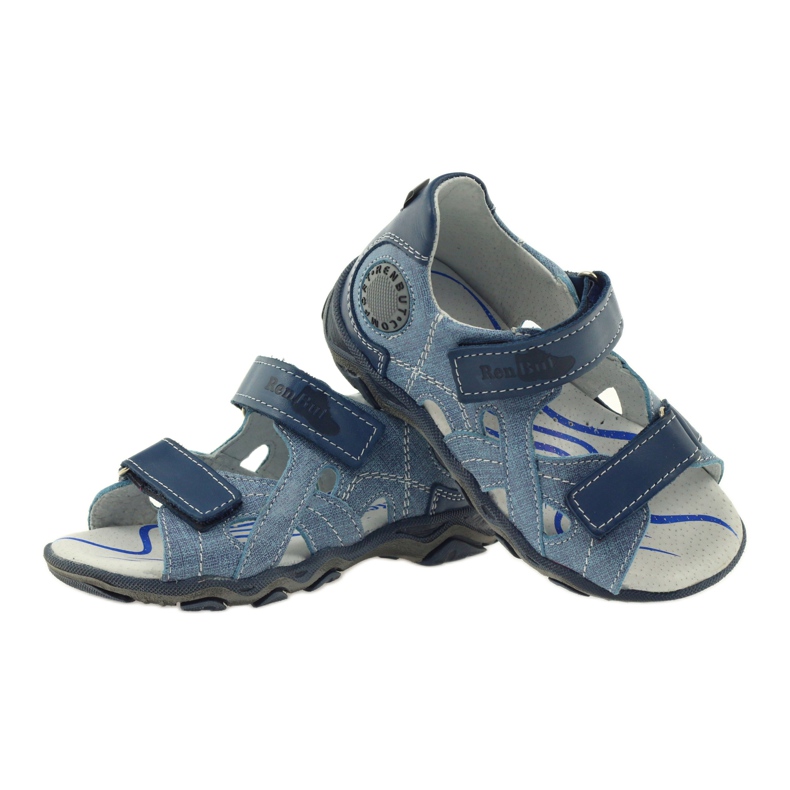 Sandals With Velcro Ren But 3053 jeans blue 3