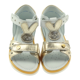 Bartek Sandalki application rabbit flexible 31491 white/gold 4