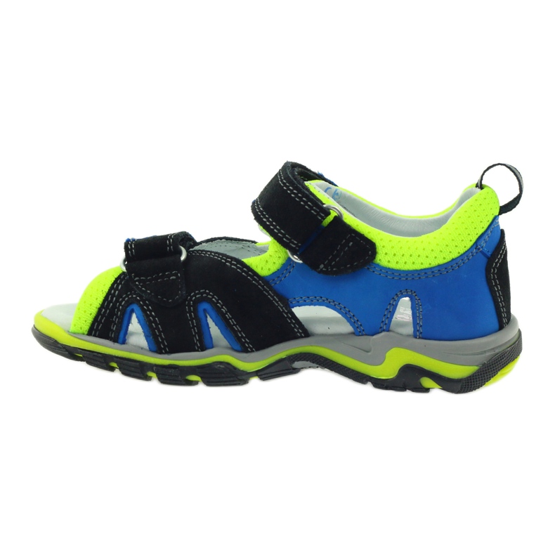 Sandals On Velcro Bartek 16187 cobalt black blue green 2