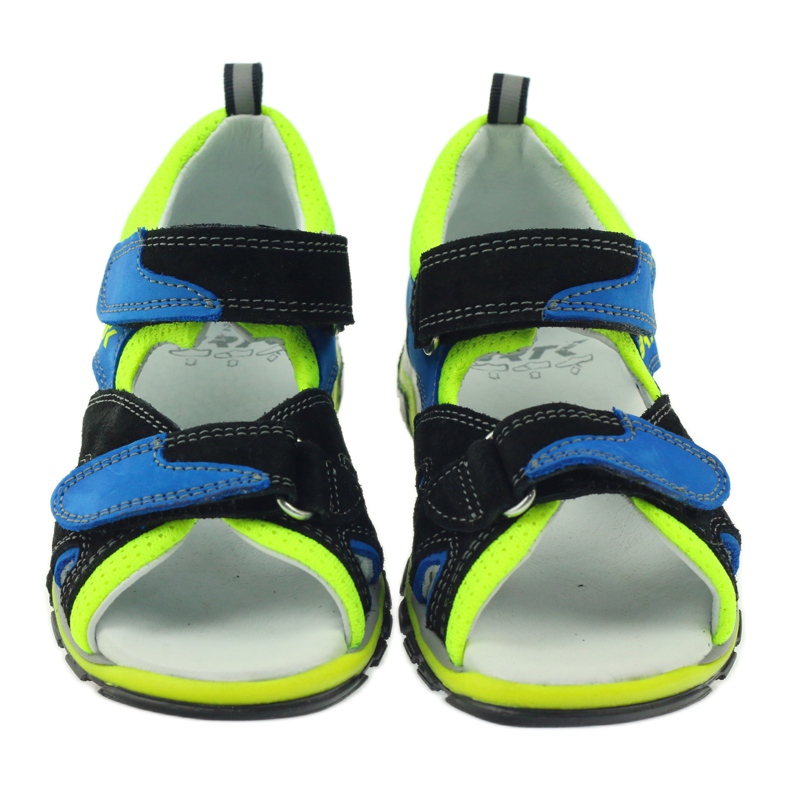 Sandals On Velcro Bartek 16187 cobalt black blue green 4