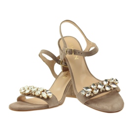 Sandals on the Sagan 53214 beige post 3