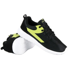 Hasby Textile sports shoes black yellow 2
