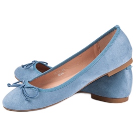 Seastar Blue suede ballerinas 2 Seastar Blue suede ballerinas 2