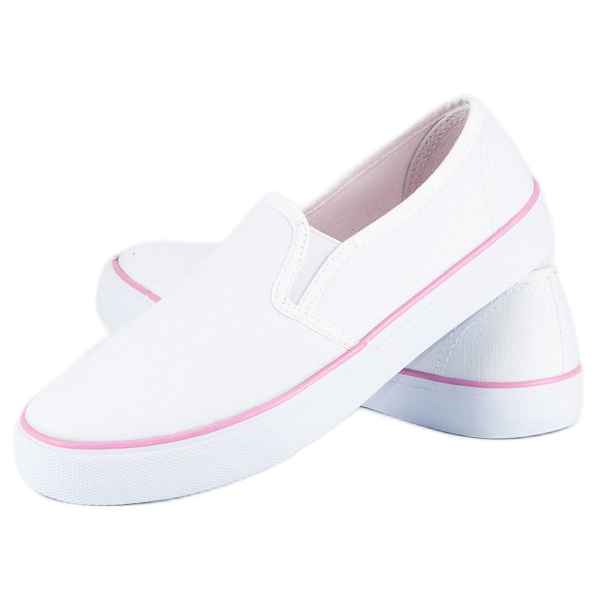 McKey White textile slipons 2