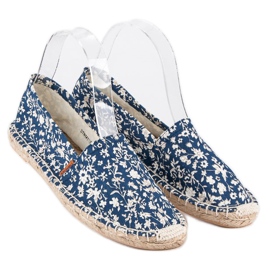 McKey Blue Espadrilles In Flowers 1