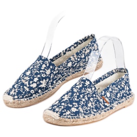McKey Blue Espadrilles In Flowers 2