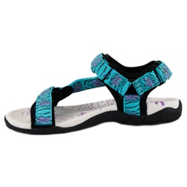 American Club Textile Sandals With American Velcro blue 1