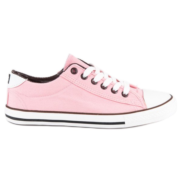 Seastar Old school tied sneakers pink 1