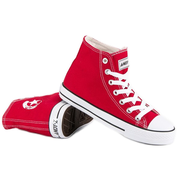 Andy Z Classic sneakers above the ankle red 2