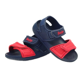 American Club American sandals children's water shoes red navy blue 3