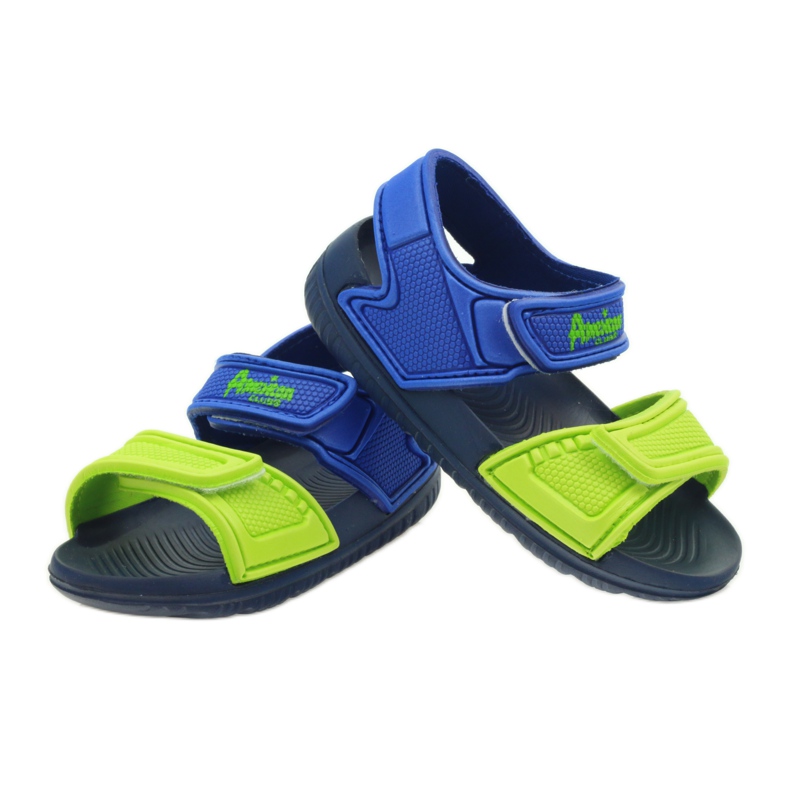 American Club American water sandals blue green 3