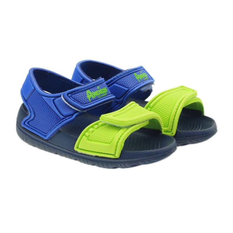 American Club American water sandals blue green 4