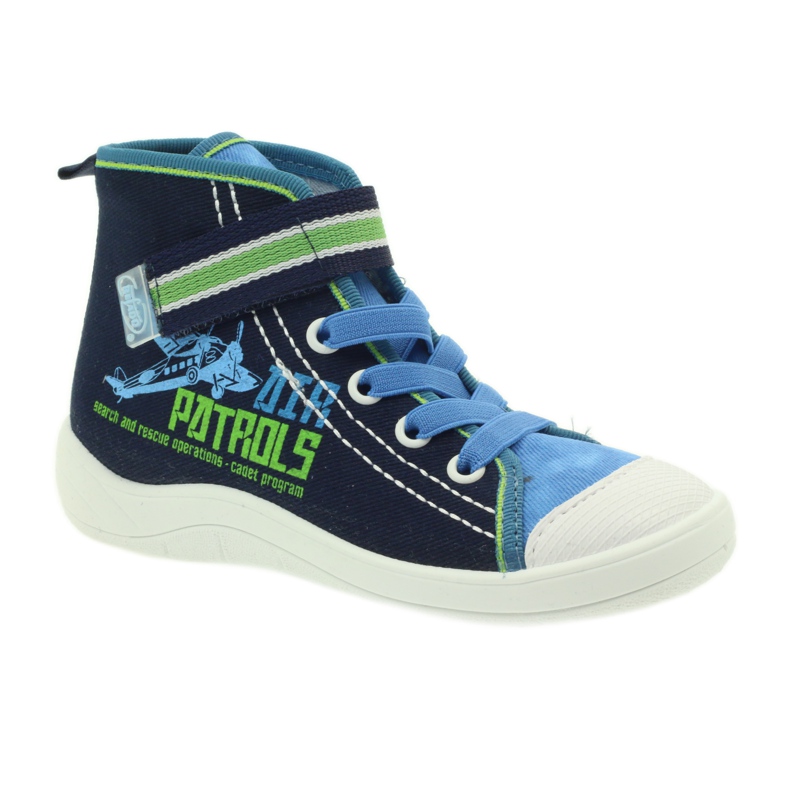 Befado children's shoes, sneakers, slippers 268x066 navy blue blue green 1