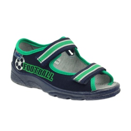 Boys' sandals Befado 969x078 navy blue green 1