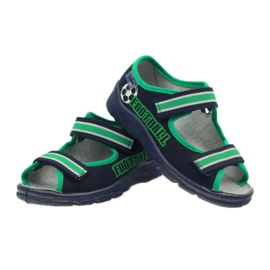 Boys' sandals Befado 969x078 navy blue green 3
