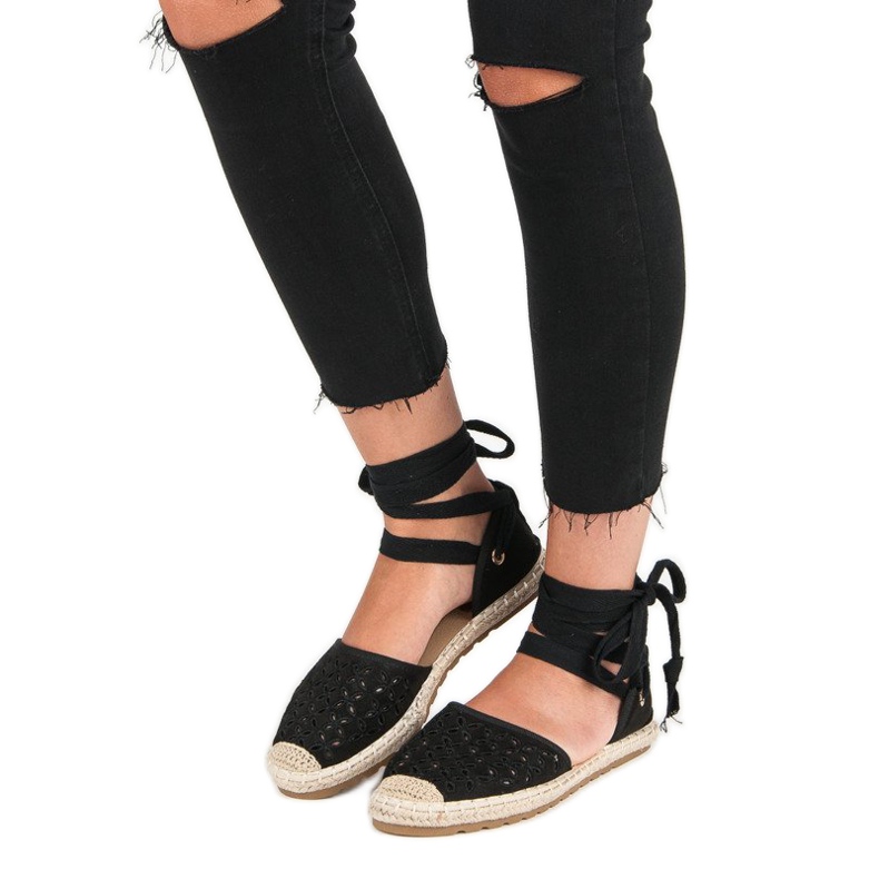 Sweet Shoes Knotted espadrilles black 1