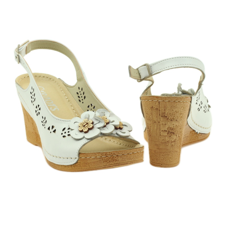 Gregors 648 Wedge Sandals white 3