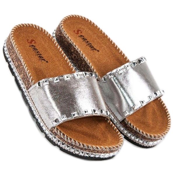 Seastar Stylish women's slippers grey 1 Seastar Stylish women's slippers grey 1