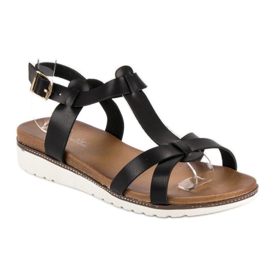 Licean Comfortable summer sandals black 1