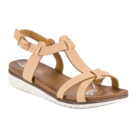Licean Comfortable summer sandals brown 1