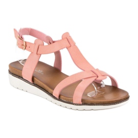 Licean Comfortable summer sandals pink 1