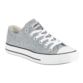 Andy Z Women's gray sneakers grey 1