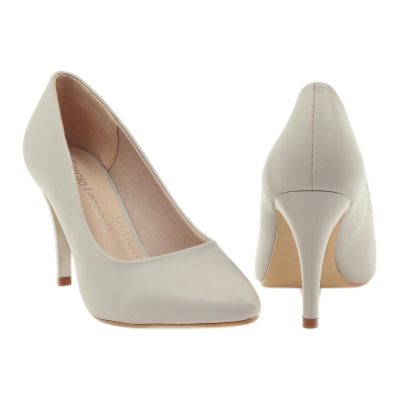 Sergio Leone Pumps On A Pin 1399 Light Gray grey 3 Sergio Leone Pumps On A Pin 1399 Light Gray grey 3
