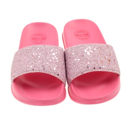 Profiled slippers Big Star glitter pink 4