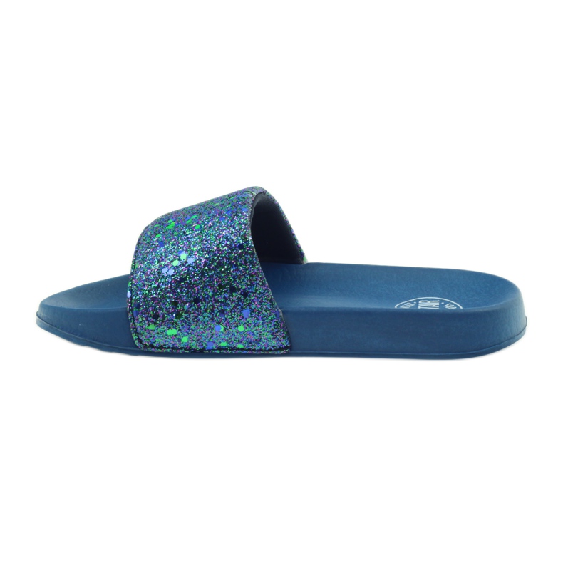 Profiled slippers Big Star glitter navy blue 2