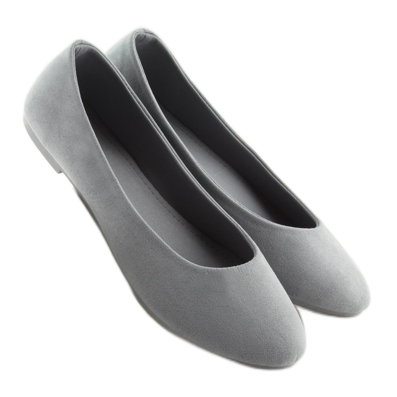 Women's soft gray ballerinas JX51 grey 1