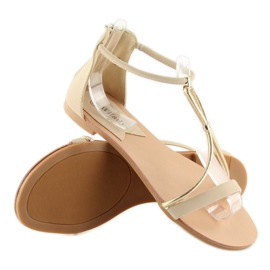 Beige sandals for women 117-6 beige 2