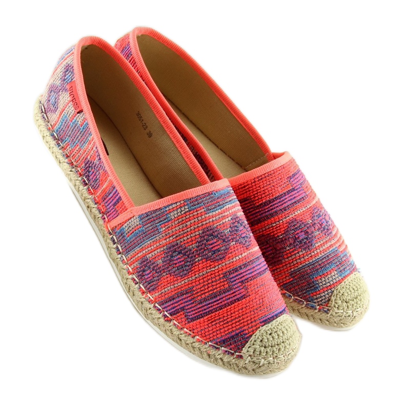 Fluo 3051 Fushia women's espadrilles orange 1