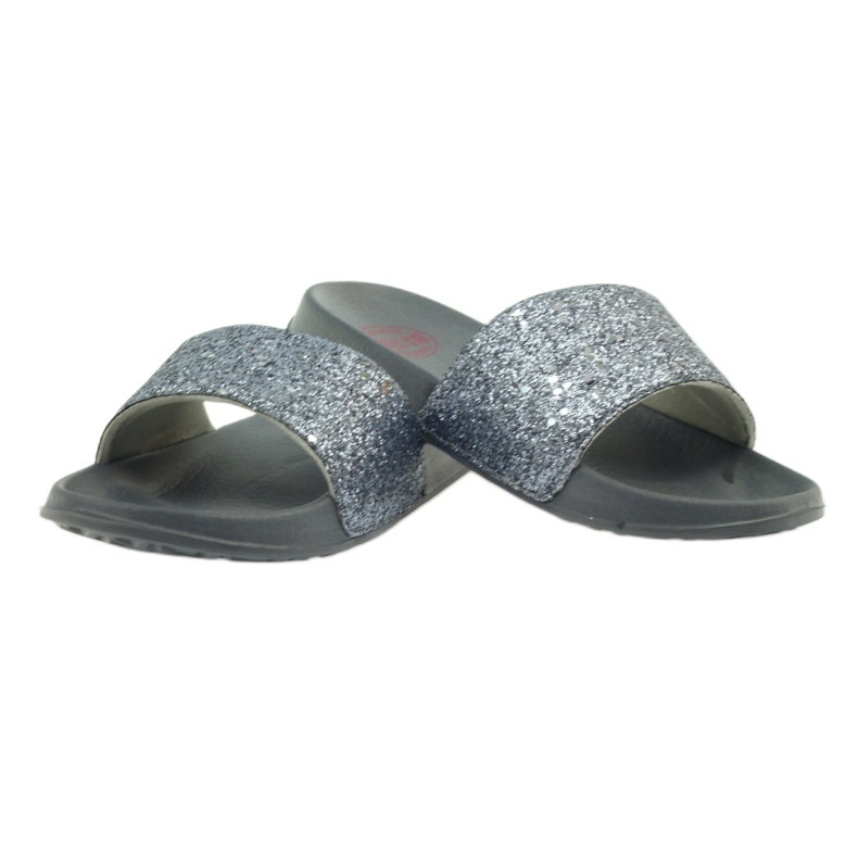 Profiled slippers Big Star glitter grey 3