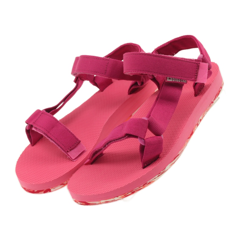 Women's foam sandals Big Star fuchsia pink 4