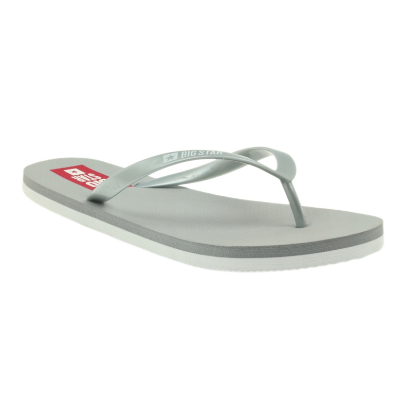 Big star women's flip -flops 274a130 gray grey 1