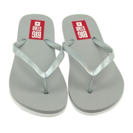 Big star women's flip -flops 274a130 gray grey 3