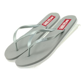 Big star women's flip -flops 274a130 gray grey 4