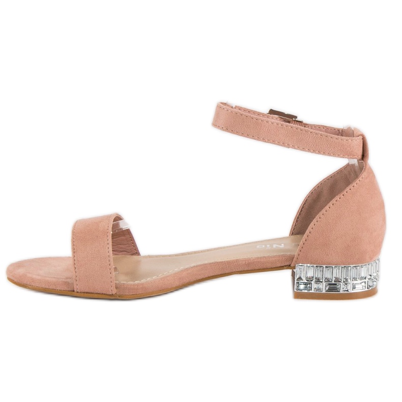 Nio Nio Elegant suede sandals pink 2